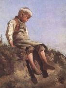 Young boy in the Sun (mk09), Franz von Lenbach